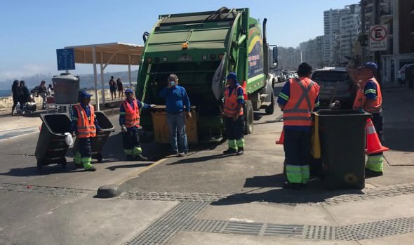 300 toneladas  de  residuos se retiraron desde borde costero y calles de Viña del Mar: