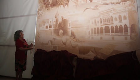 Primer mural que representa las postales más típicas de Viña fue inaugurado por alcaldesa Virginia Reginato