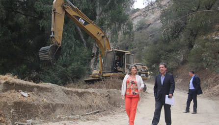 Avance  de 80% de plan invierno fue inspeccionado por alcaldesa Virginia Reginato