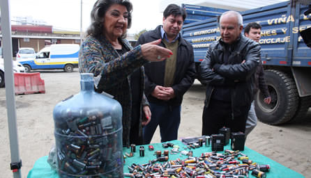 Municipio de Viña del Mar ha reciclado 35 toneladas de pilas en una  década