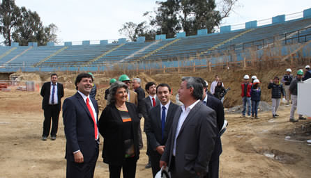 Codo Laguna del estadio Sausalito   se encuentra en pleno proceso de desarme