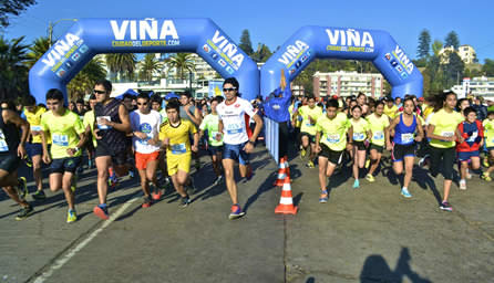 Más de 800 personas participaron en primera corrida familiar organizada por Municipalidad de viña del Mar