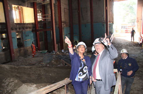 Alcaldesa Virginia Reginato, teatro municipal