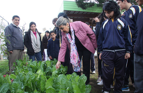 Alcaldesa Virginia Reginato, aula viva
