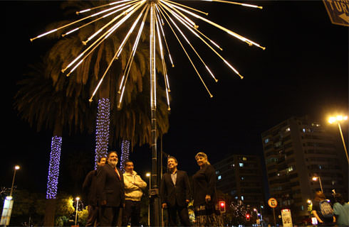 Alcaldesa Virginia Reginato, Iluminación ornamental.