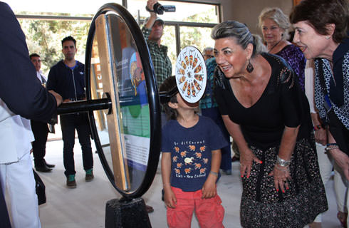 Alcaldesa Virginia Reginato, la sala de los sentidos