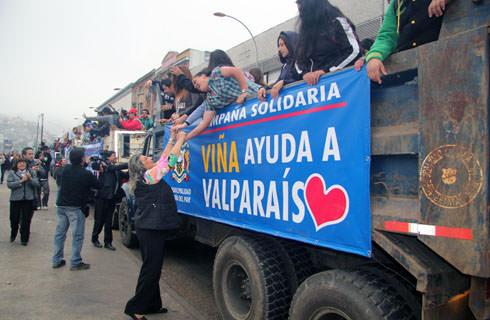 Alcaldesa Virginia Reginato, voluntarios