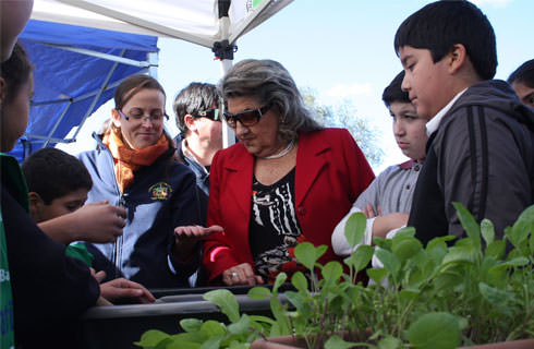 Alcaldesa Virginia Reginato, dia del medio ambiente