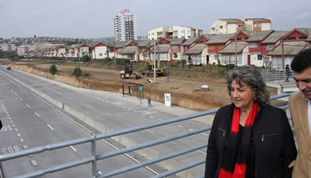 Obras de mejoramiento de Av. Alessandri fueron inspeccionadas por alcaldesa Virginia Reginato