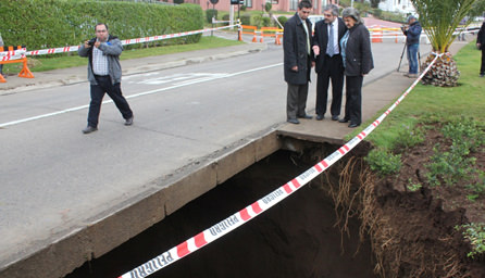 Medidas para superar problemas por socavón de Reñaca fueron valoradas por alcaldesa Virginia Reginato