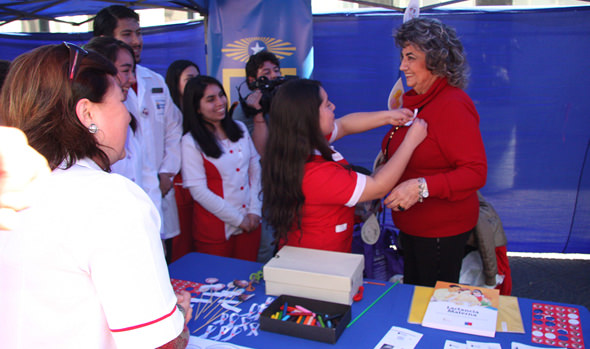 Con feria temática, alcaldesa Virginia Reginato participó en conmemoración de la Semana Mundial de la lactancia materna