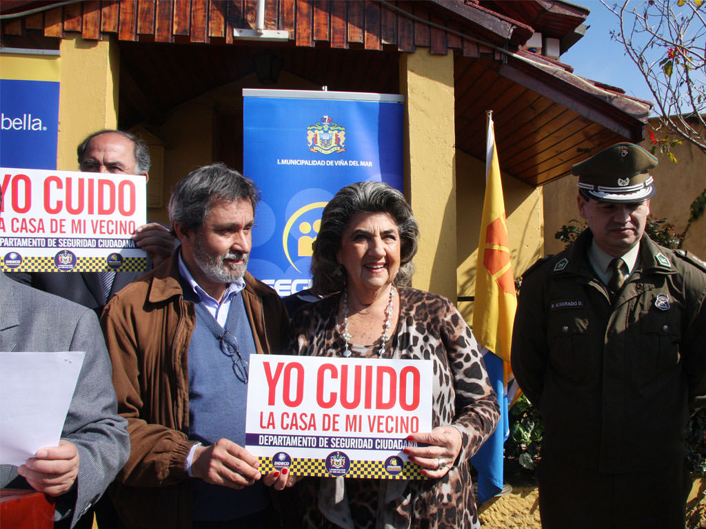 Alcaldesa Virginia Reginato, campaña seguridad