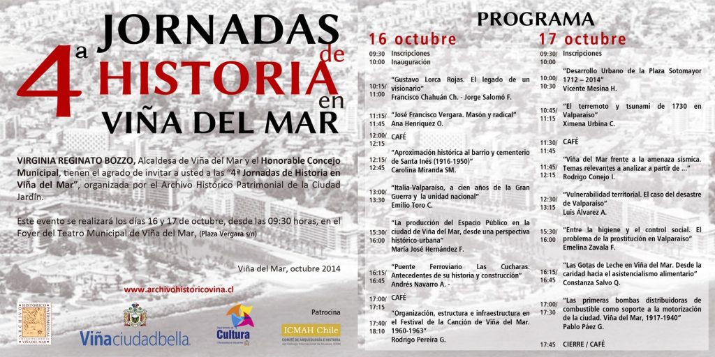 Imagen principal: Municipalidad de Viña del Mar invita a las 4a  Jornadas de Historia