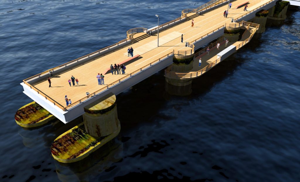 Imagen principal: Su satisfacción por pronto inicio de obras de recuperación de Muelle Vergara manifestó  alcaldesa Virginia Reginato