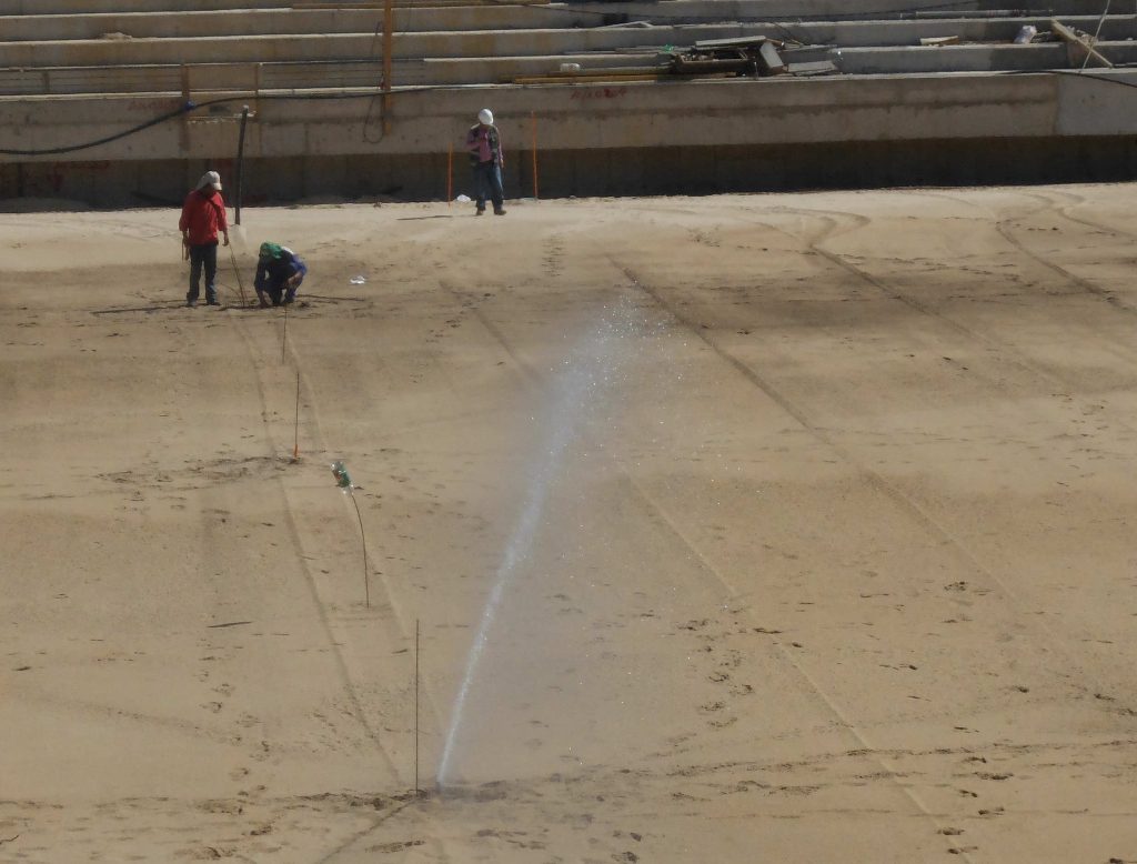 Imagen principal: En pleno proceso de terminación se encuentra cancha de nuevo estadio Sausalito