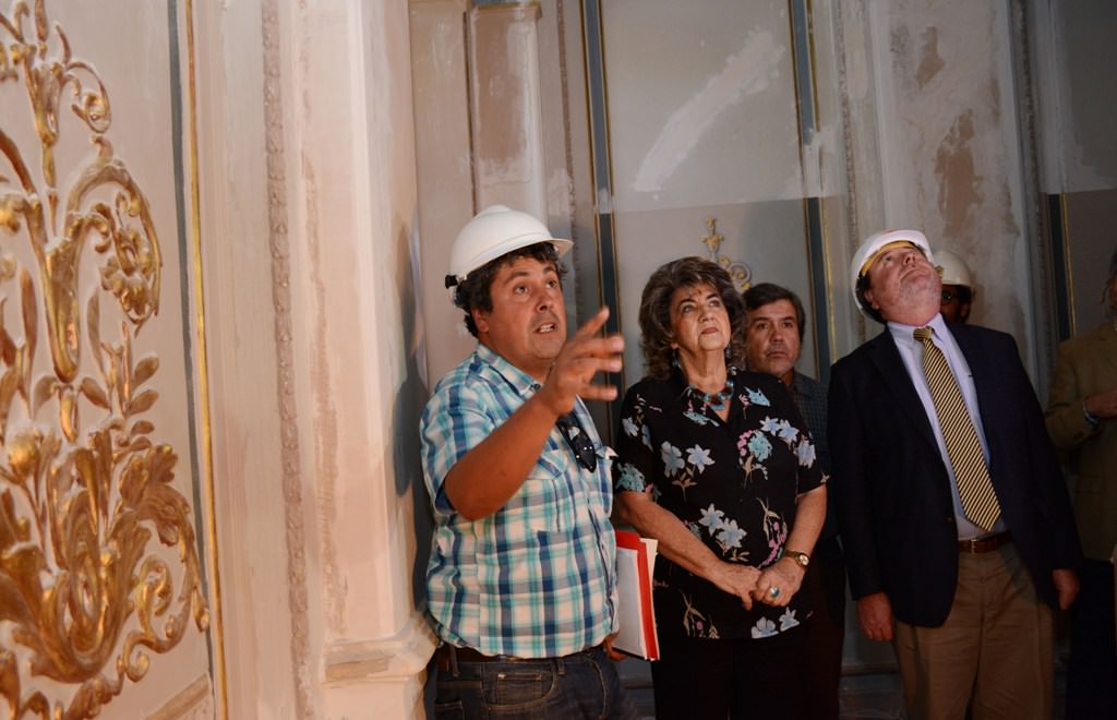 Obras de restauración del Palacio Rioja fueron inspeccionadas por alcaldesa Virginia Reginato Subdere y autoridades regionales