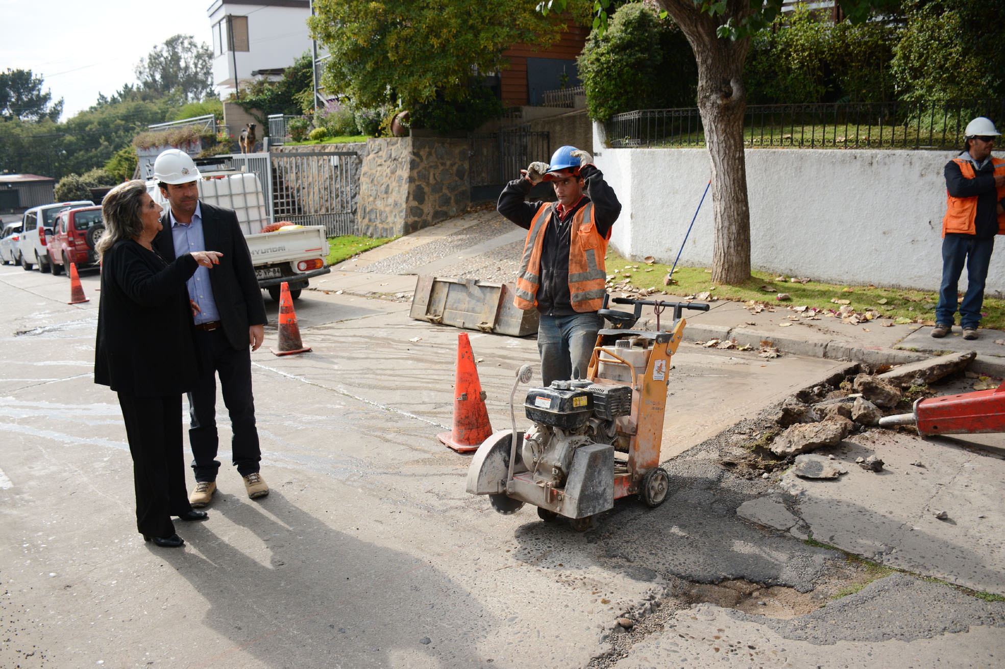 Obras de mitigación vial, previo a reposición de vía estructurante, dio inicio alcaldesa Virginia Reginato