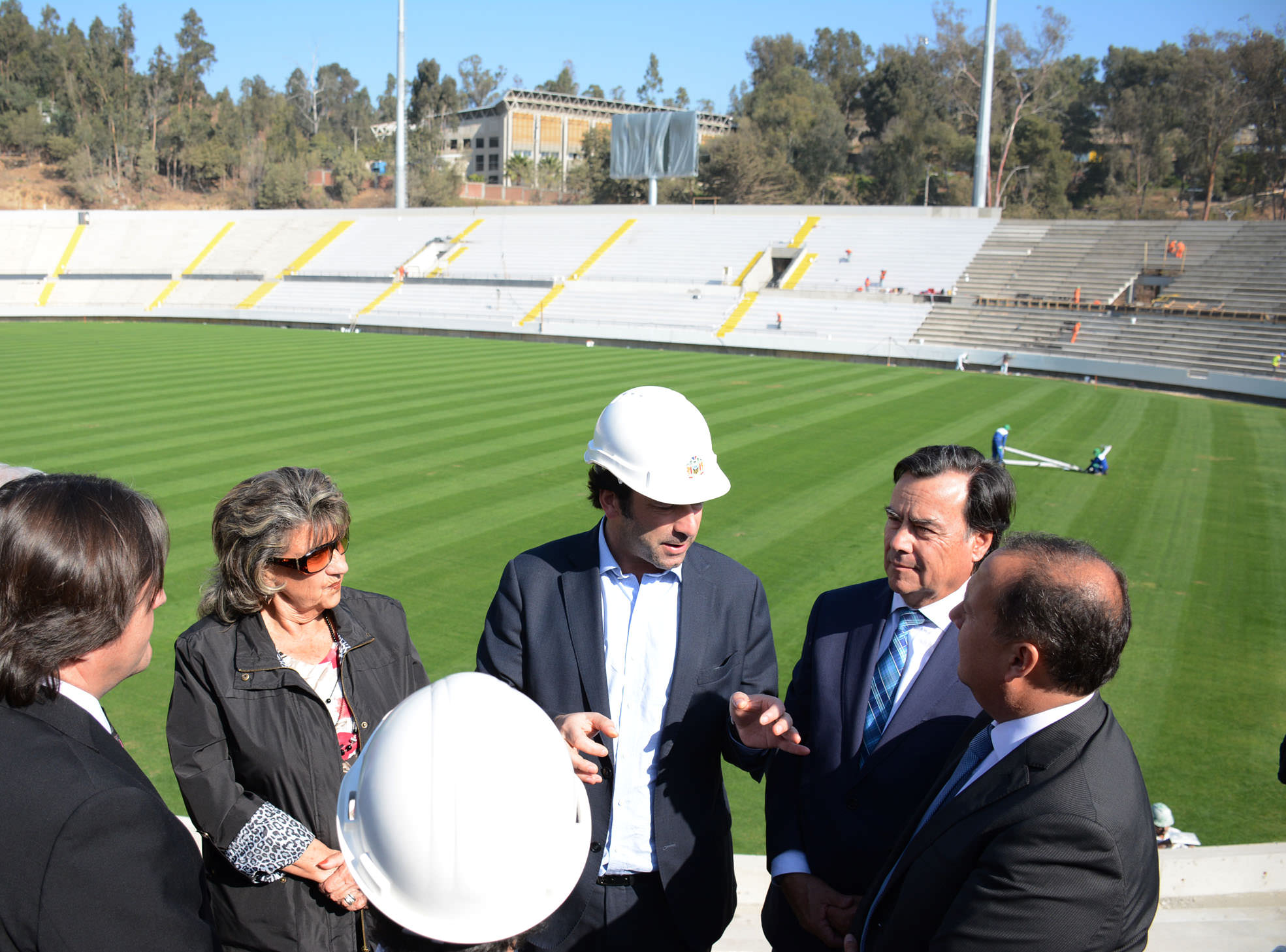 Término de obras civiles del nuevo estadio Sausalito supervisó alcaldesa Virginia Reginato