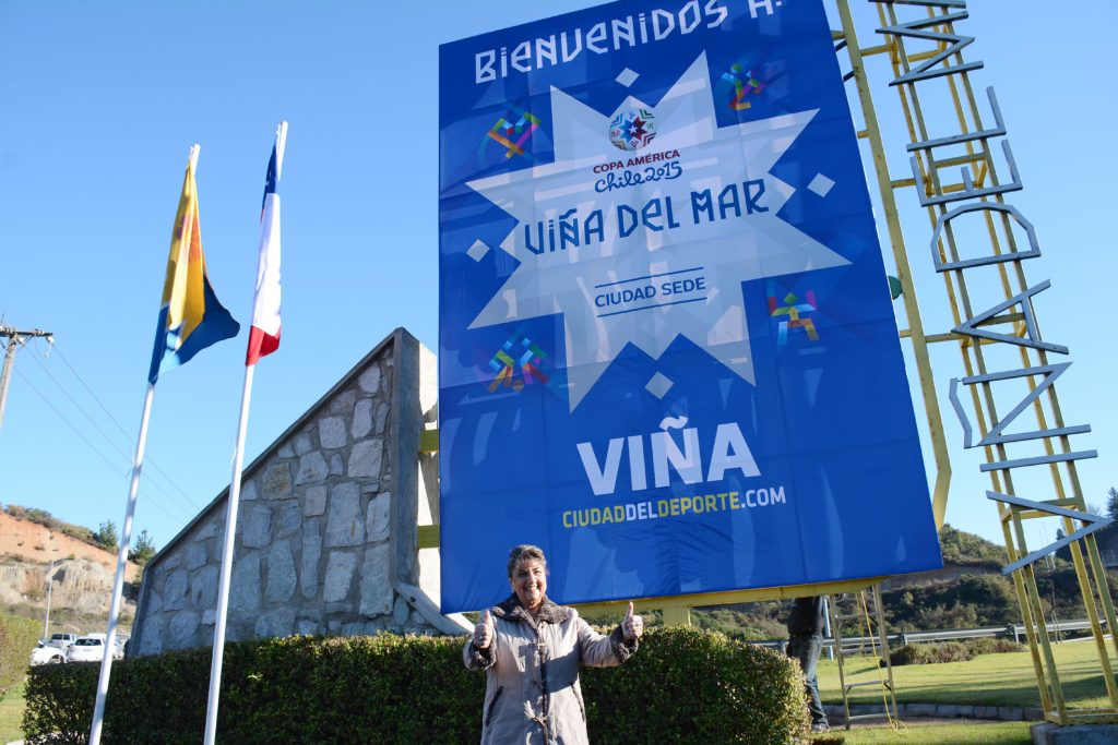Imagen principal: Viña del Mar se viste de Copa América y da la bienvenida con colorido cartel