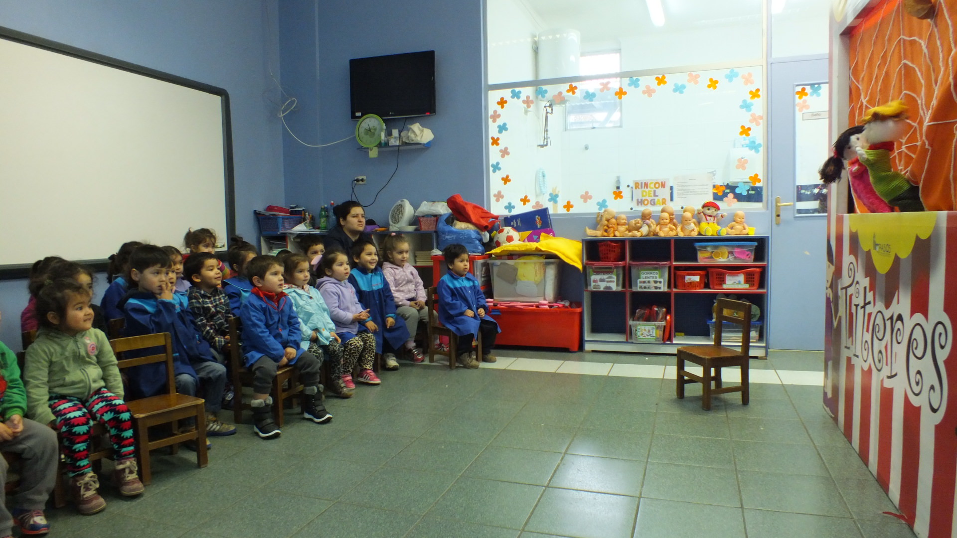 Con lúdica obra de títeres Municipio de Viña del Mar  enseña sobre animales propios de la zona a  niños de Jardines Infantiles