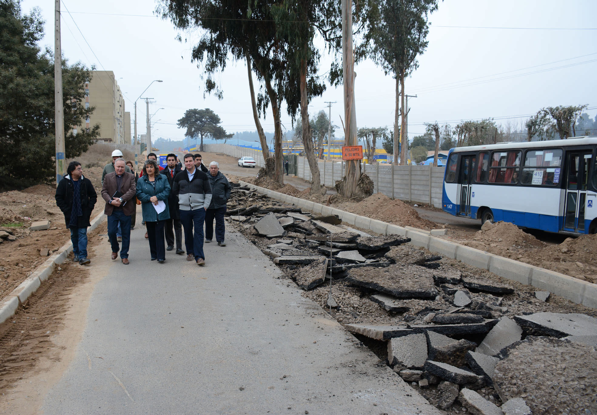 Municipio de Viña del Mar mejora acceso principal a Reñaca Alto