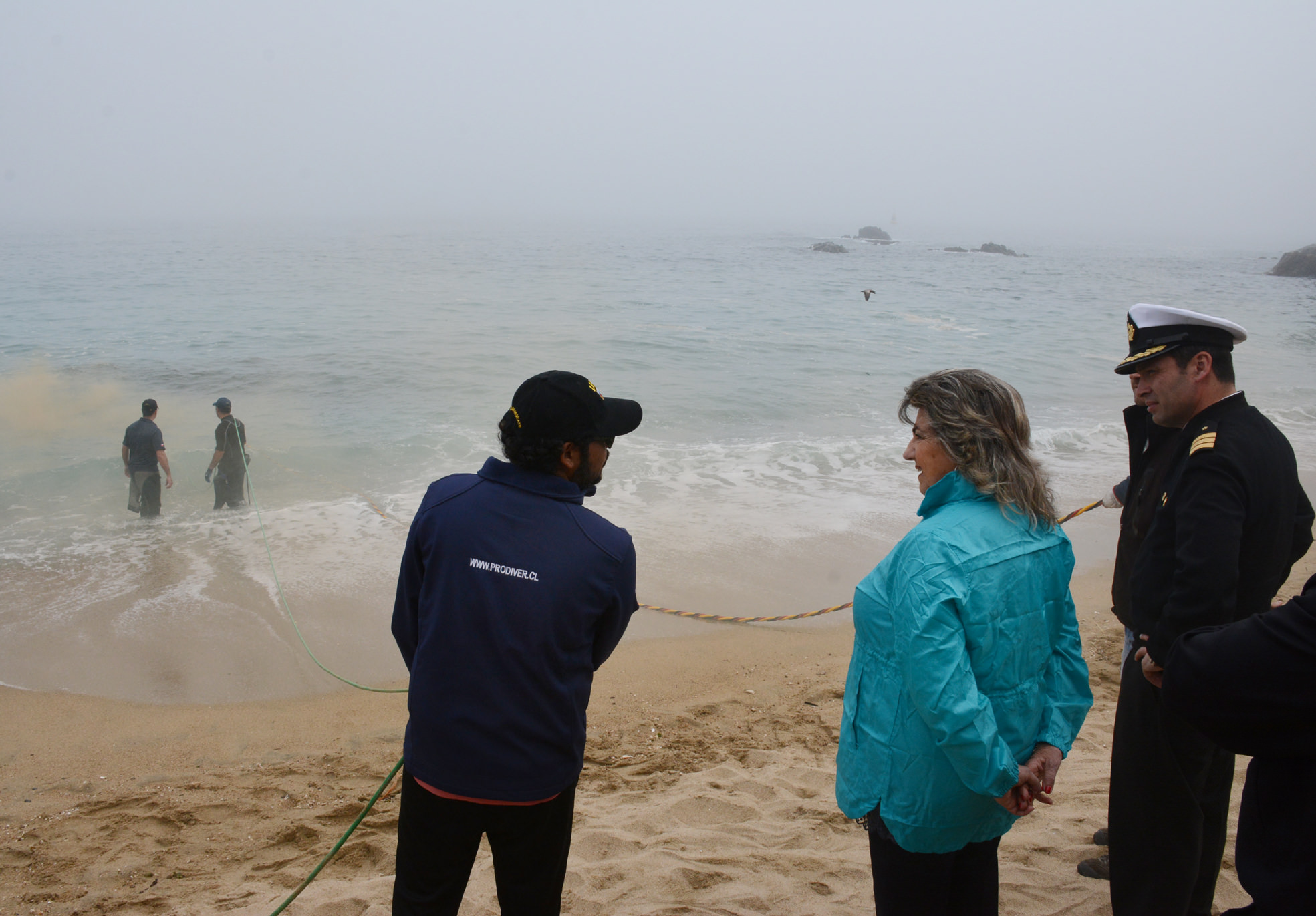 Municipio de Viña del Mar retira  estructuras metálicas en playa Caleta Abarca