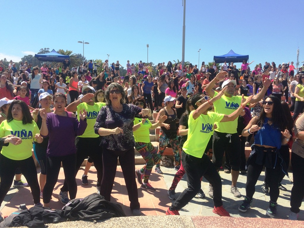 Alcaldesa Virginia Reginato,zumba