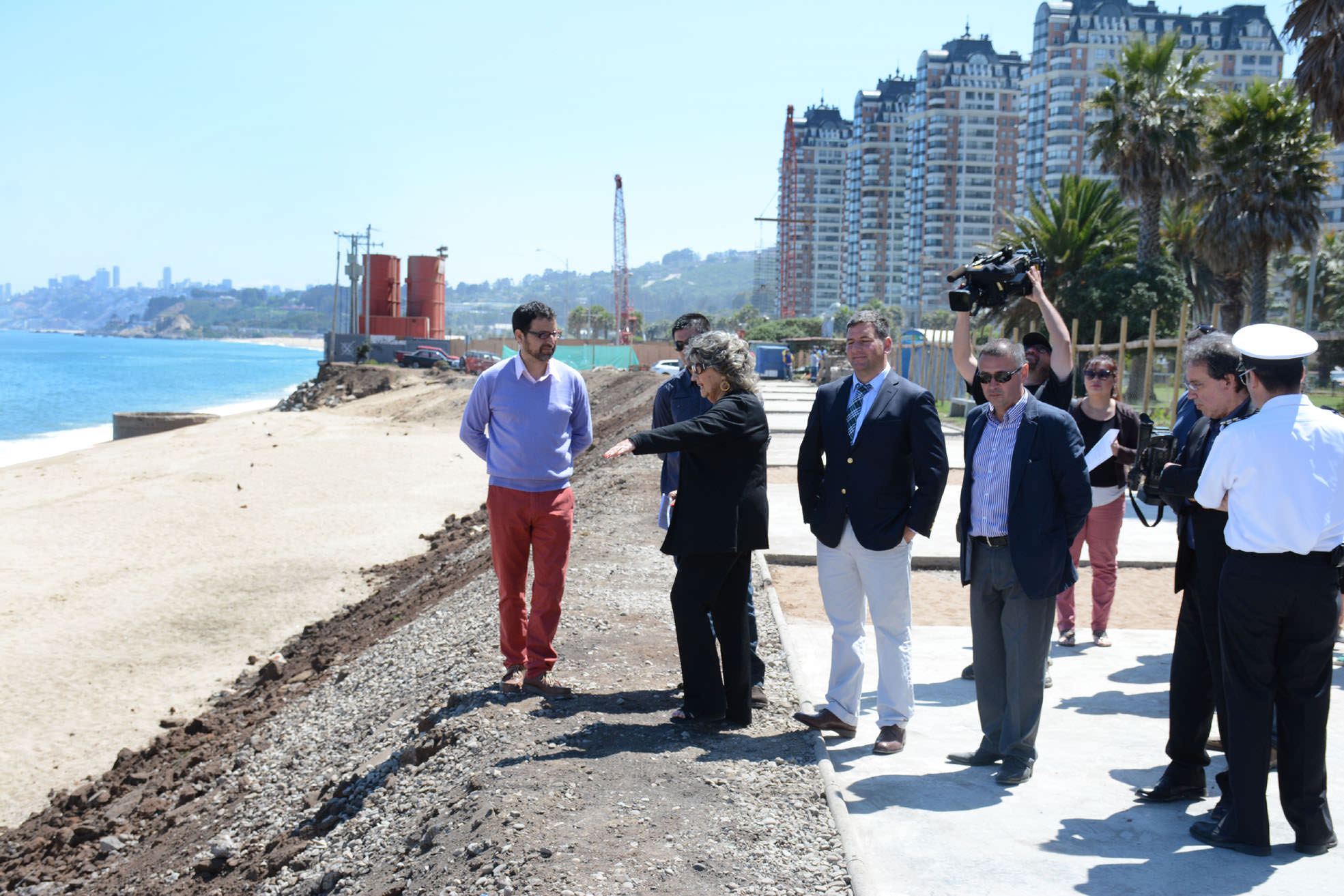 Recuperación de borde costero viñamarino se encuentra en etapa final informó  alcaldesa Virginia Reginato