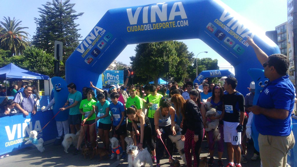 Con la participación de más de 200 duplas Municipalidad de Viña del Mar realizó  última Perrorunning 2015