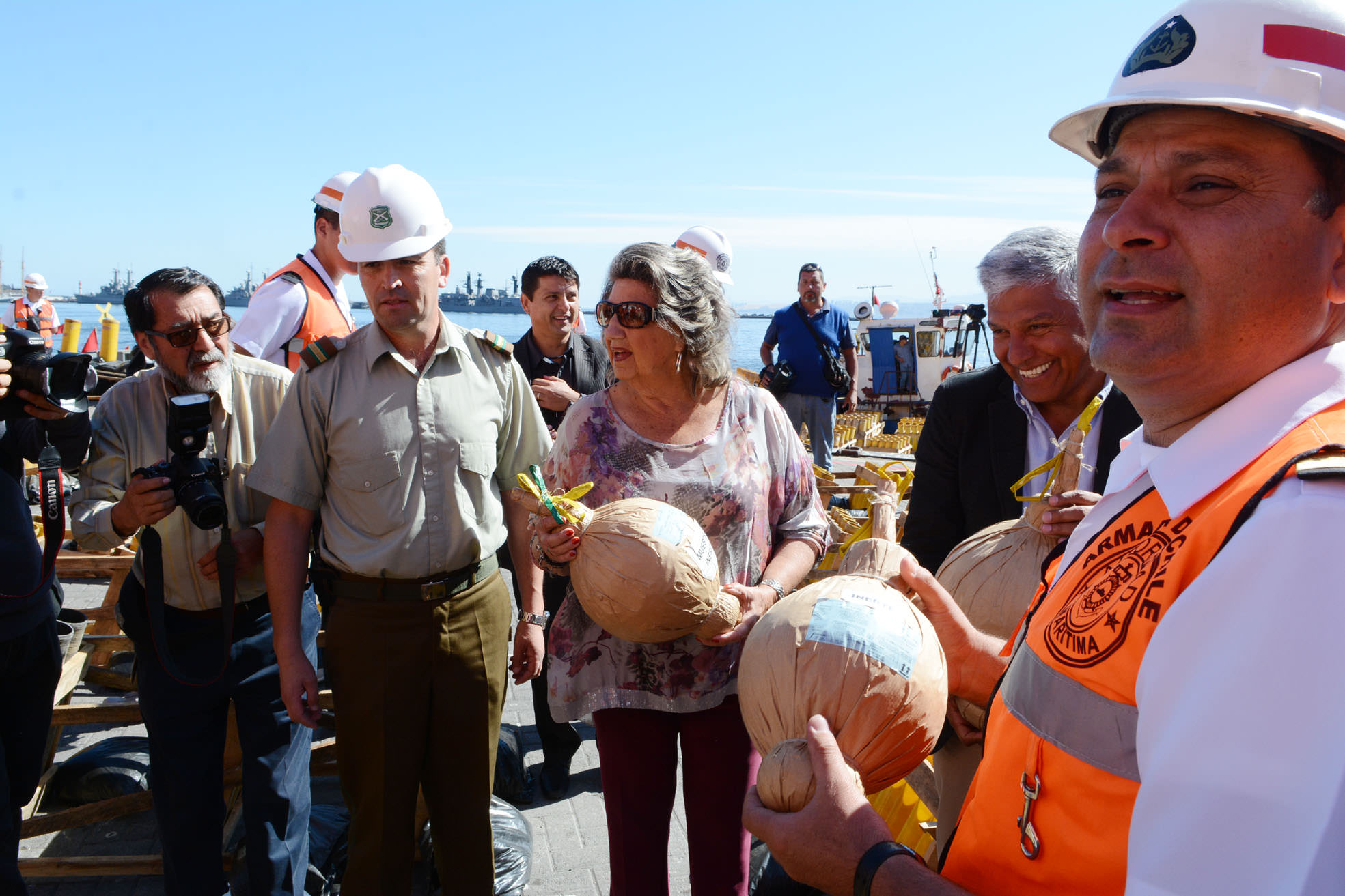 Comenzó montaje de bombas  pirotécnicas para espectáculo de Año nuevo  en el Mar