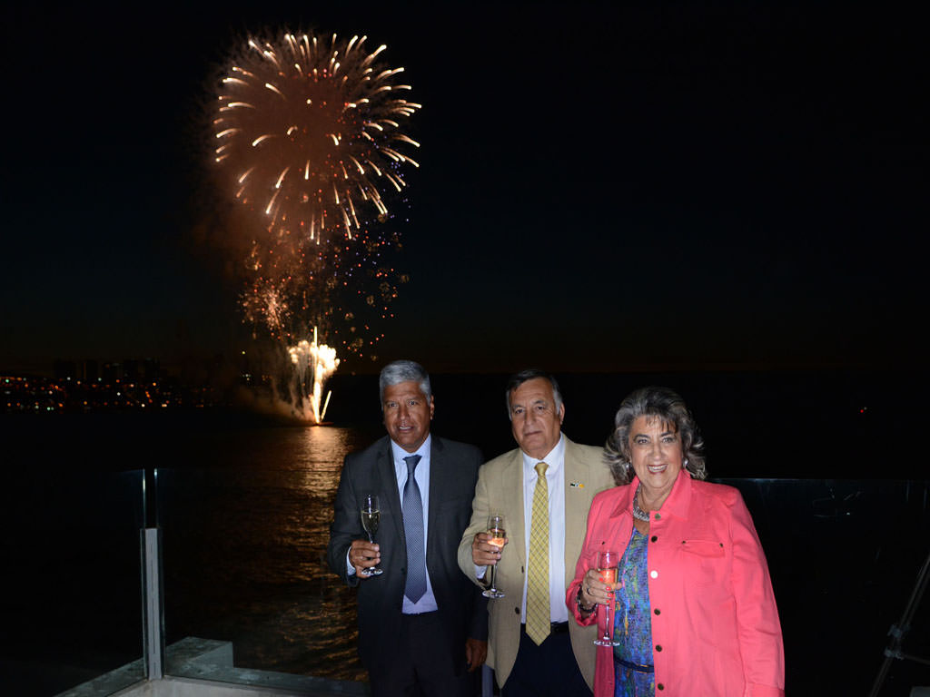 Alcaldesa Virginia Reginato, prueba fuegos