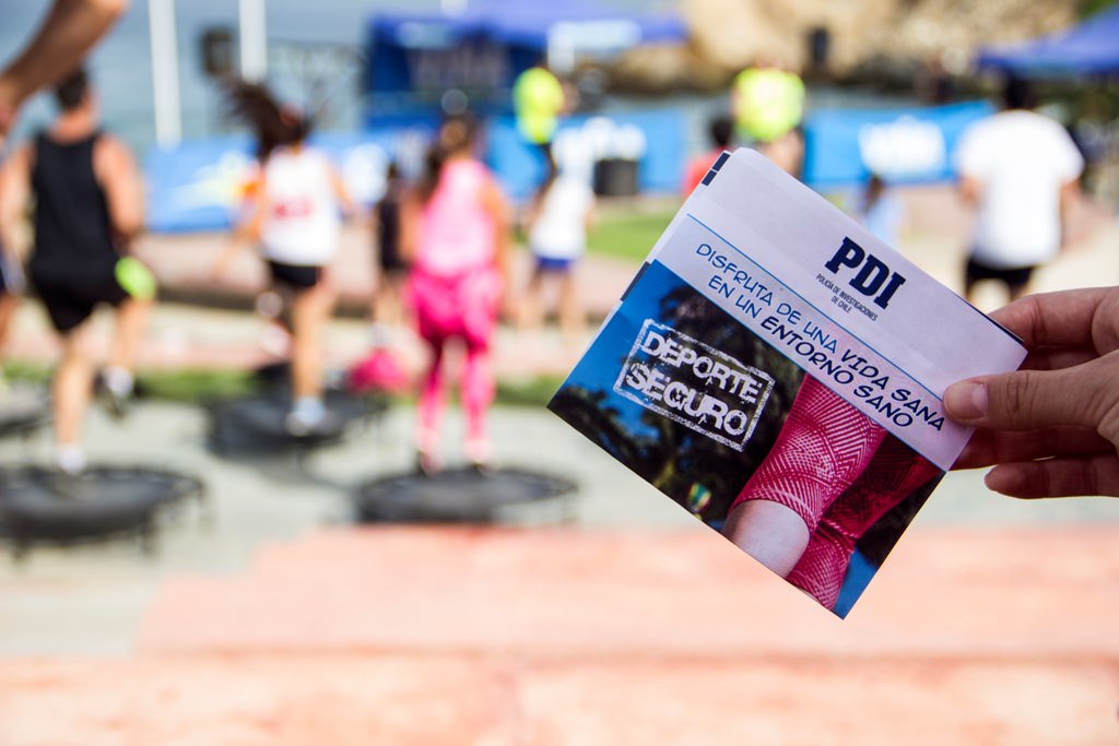 MUNICIPALIDAD DE VIÑA DEL MAR Y PDI PROMUEVEN EL AUTOCUIDADO MIENTRAS SE REALIZA DEPORTE