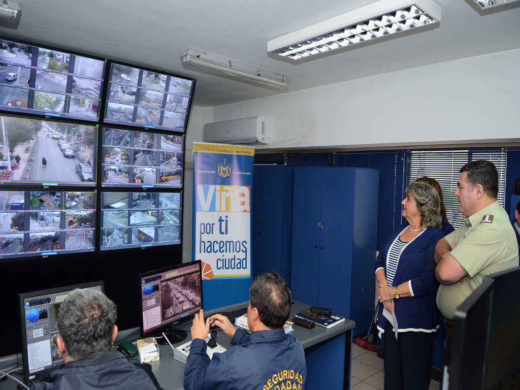 Alcaldesa Virginia Reginato, camaras televigilancia