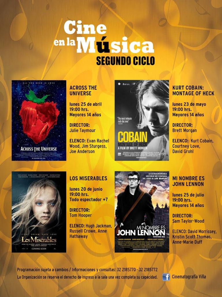 Imagen principal: Municipio de Viña del Mar invita a exhibición de documental sobre Kurt Cobain