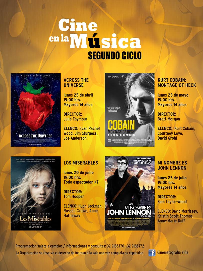 Municipio de Viña del Mar invita a exhibición de documental sobre Kurt Cobain