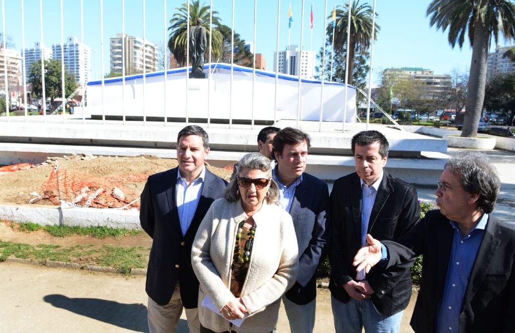Imagen principal: Remodelación de plaza O’Higgins de  Viña del Mar dio inicio alcaldesa Virginia Reginato