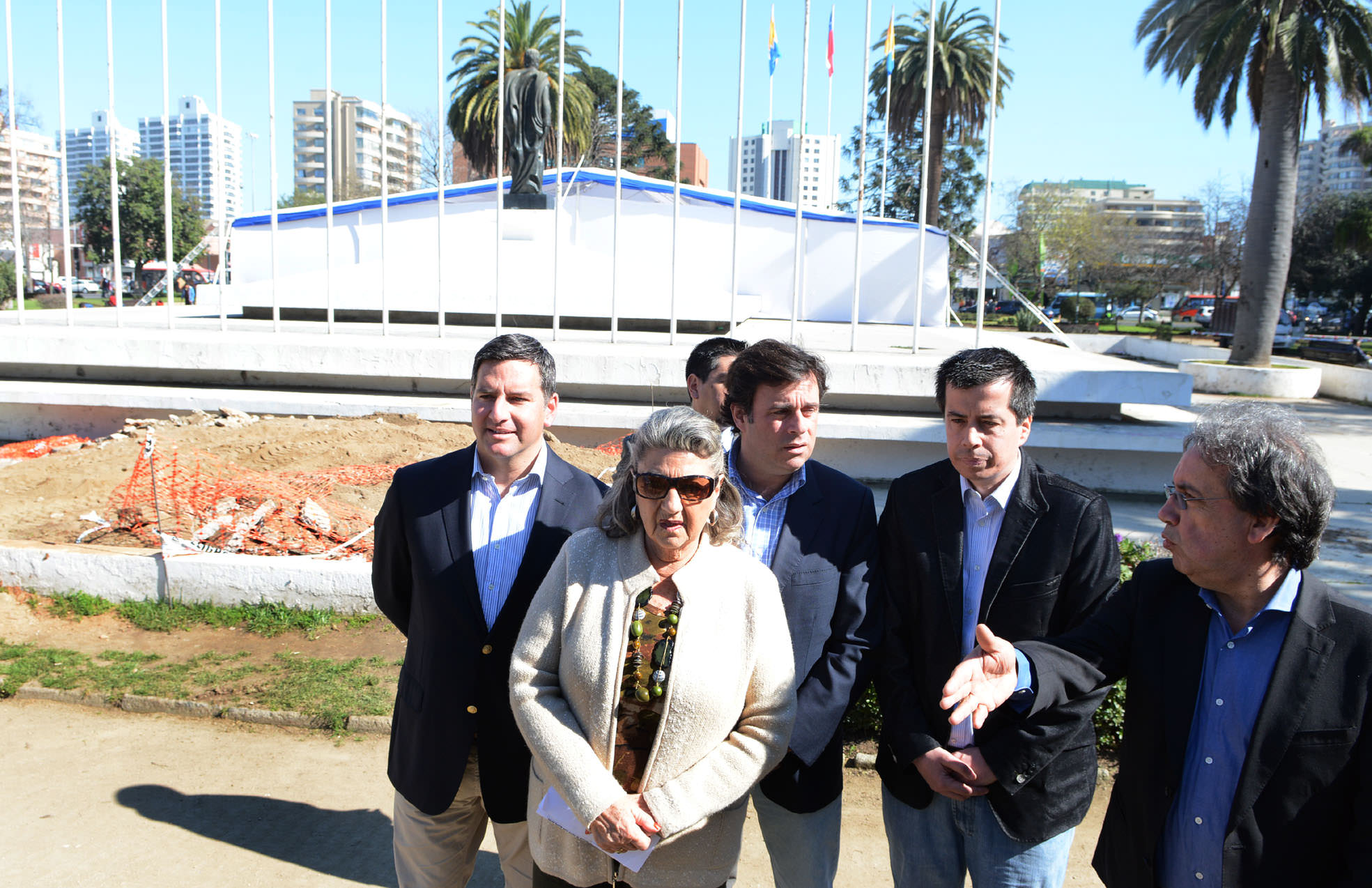 Remodelación de plaza O’Higgins de  Viña del Mar dio inicio alcaldesa Virginia Reginato