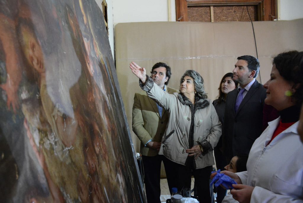 Imagen de la noticia: Alcaldesa Virginia Reginato, pintura museo B Artes