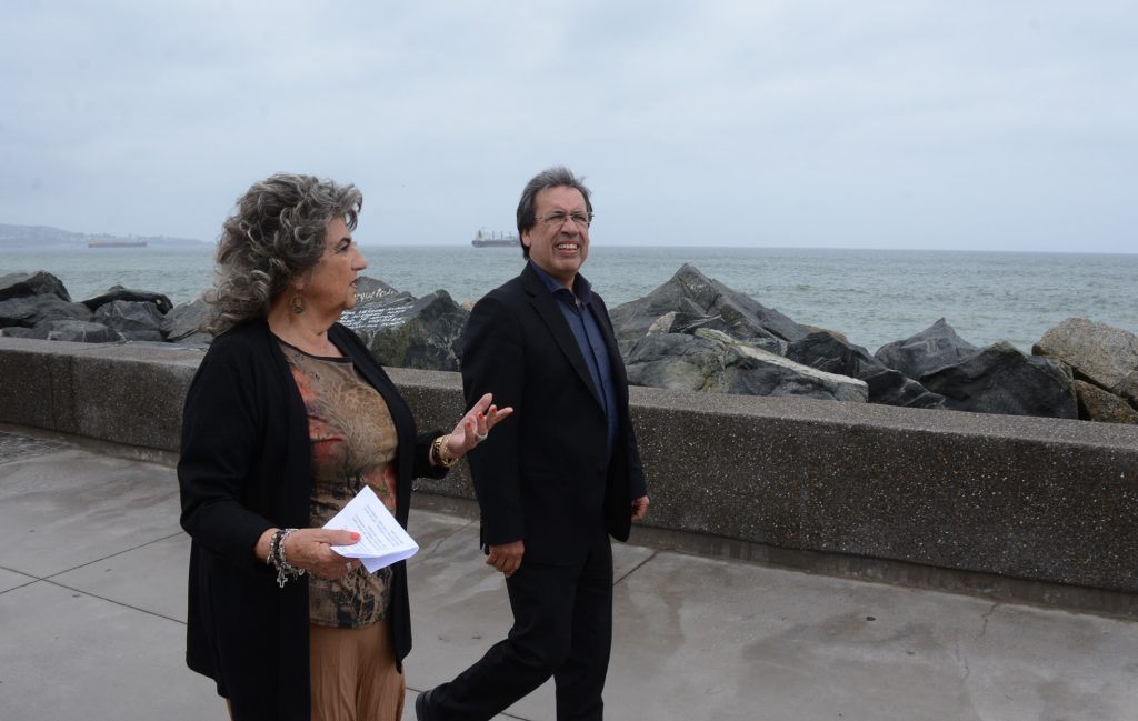 Imagen principal: Llamado a no exponerse en el borde costero por marejadas realizo alcaldesa Virginia Reginato