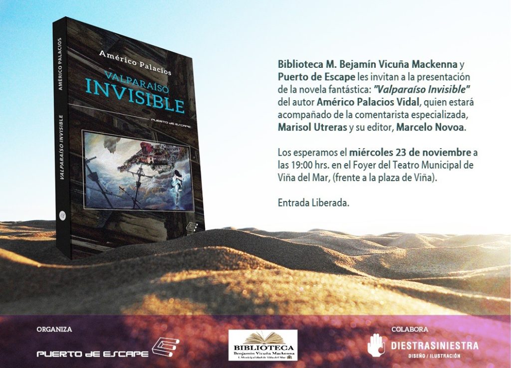 Imagen principal: Municipalidad de Viña del Mar invita a presentación de novela  “Valparaíso Invisible”