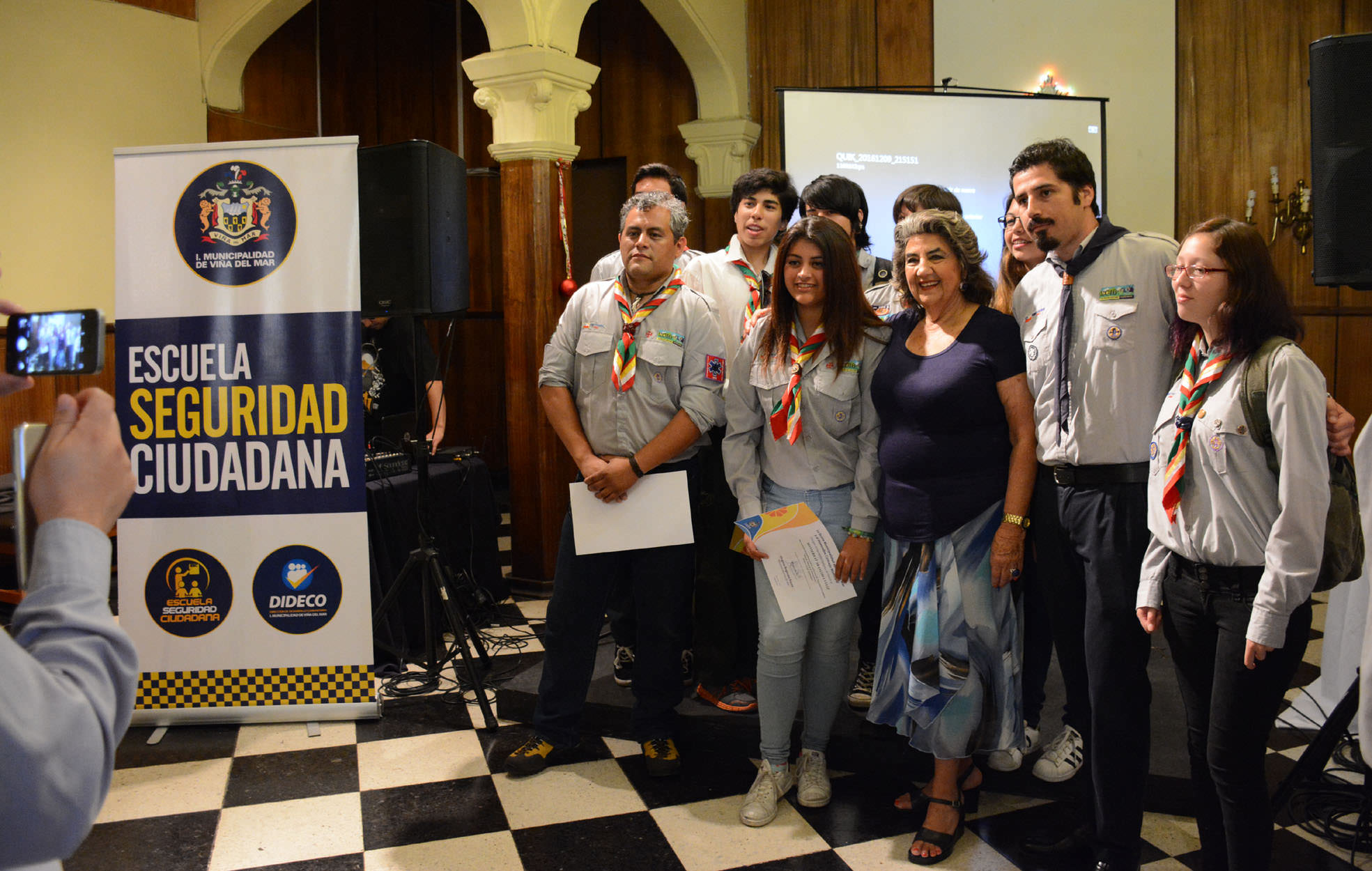 Municipio de Viña del Mar capacitó a scouts en escuela de Seguridad Ciudadana