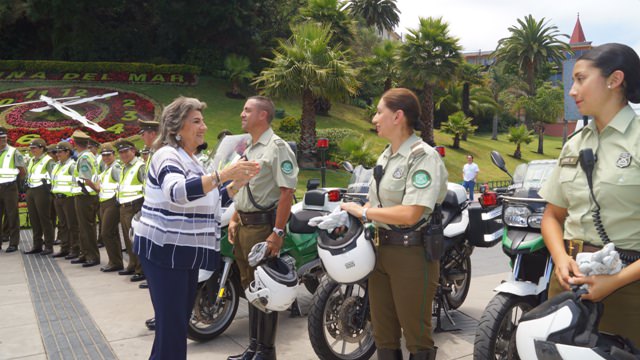 Alcaldesa Virginia Reginato, Reforzamiento dotación Carabineros