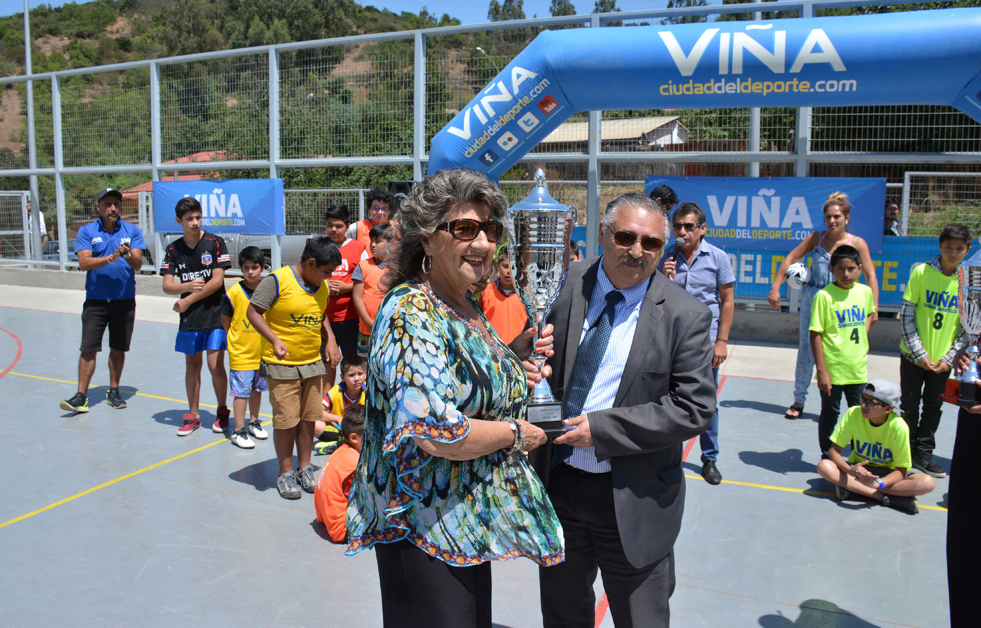 Nueva multicancha en Villa Hermosa fue inaugurada por la alcaldesa Virginia Reginato