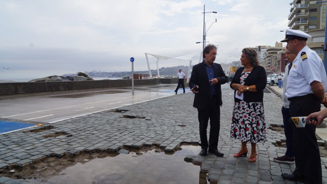 Municipio de Viña del Mar  mantiene vigilancia ante efectos de marejadas en borde costero