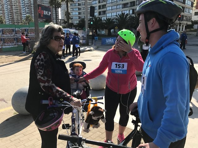 Masiva participación  tuvo 2ª fecha de cicletadas familiares en Viña del Mar