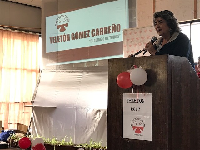 Gómez Carreño lanzó 2ª campaña para apoyar a la Teletón, con la presencia de alcaldesa Virginia Reginato