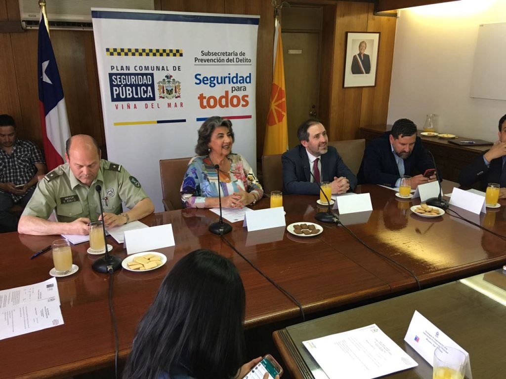 Imagen principal: Consejo comunal de seguridad pública de Viña del Mar presentó plan 2018-2020
