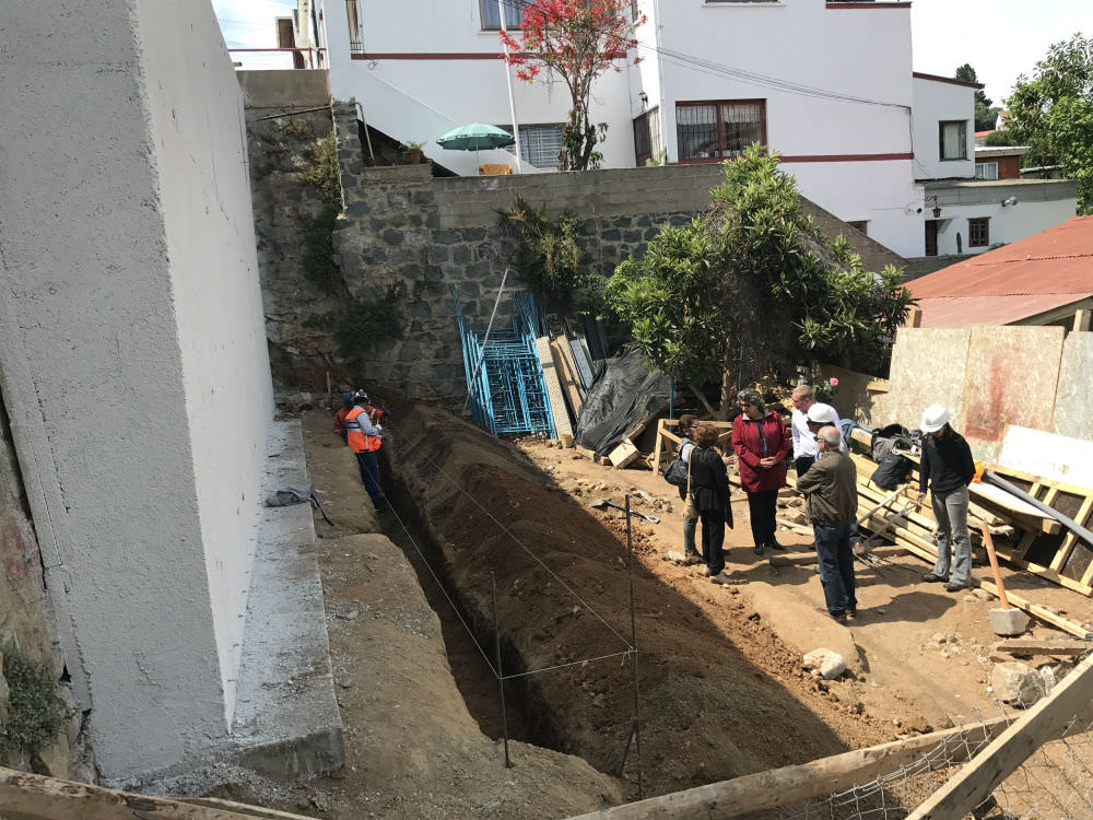 Reparación de socavón en  Recreo que se encuentran en su etapa final fueron inspeccionadas por alcaldesa Virginia Reginato