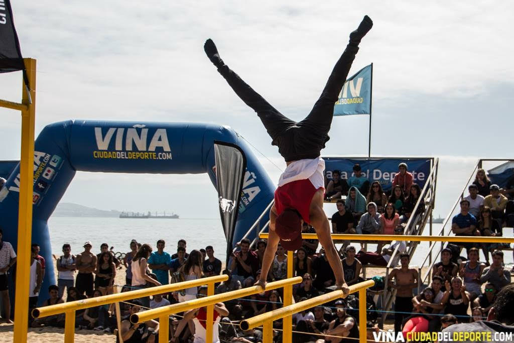 Un centenar de competidores participó en torneo nacional de calistenia en Viña del Mar