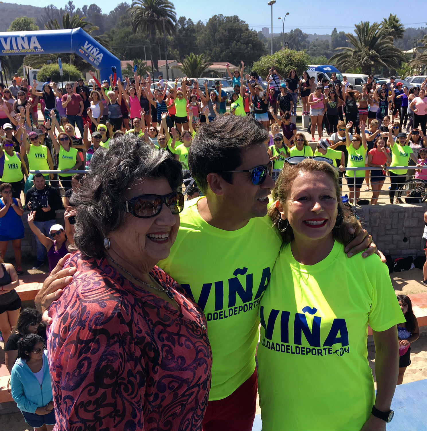 Con  la energía de la zumba se iniciaron las actividades del Festival de la Canción de  Viña del Mar 2018